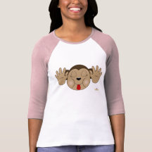 Singe collant la langue t-shirt
