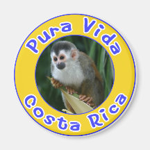 Singe-écureuil, Pura Vida, Costa Rica Magnets