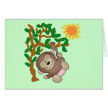 Singe en T-shirts et cadeaux d'arbre Cartes