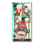 Singe fou Photocards de chaussette de chapeau Carte Avec Photo