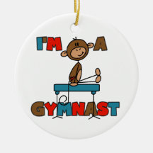 Singe je suis un gymnaste ornement de noël