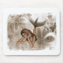 Sirène de l'arrière - plan 3D de fractale Tapis De Souris