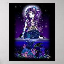 Sirène de minuit de "Uxia" Posters
