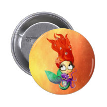 Sirène éffrayante avec le poulpe badge