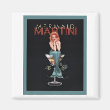 Sirène Martini Magnets Pour Réfrigérateur