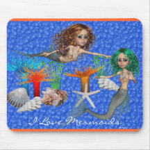 Sirènes Mousepad Tapis De Souris