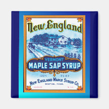 Sirop d'érable de la Nouvelle Angleterre Vermont Magnets
