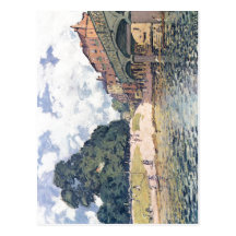 Sisley, Br d'Alfred ? Hampton Court de von de cke  Cartes Postales