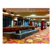 Site de tsunami : Hôtel du Roi Kamehameha Kona Bea Carte Postale