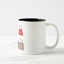 Six petites tasses de café/thé de bourses