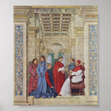 Sixtus IV par Melozzo DA Forli (1477) Affiche