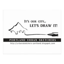 Sketchers urbains de Portland Cartes Postales