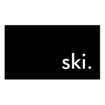 ski carte de visite