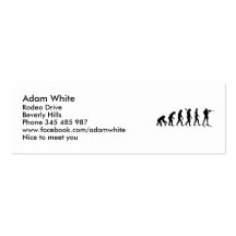 Ski de biathlon d'évolution modèle de carte de visite