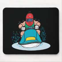 Ski de jet tapis de souris