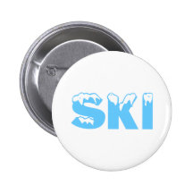 Ski de neige pin's avec agrafe