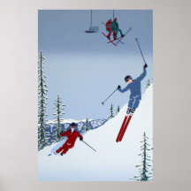 Ski de paysages posters