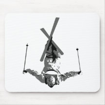 Ski de style libre tapis de souris