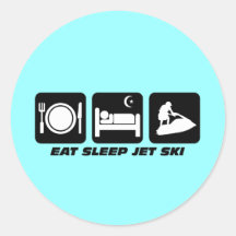 Ski drôle de jet autocollants