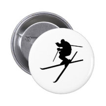 Ski - style libre de ski badges avec agrafe