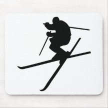 Ski - style libre de ski tapis de souris