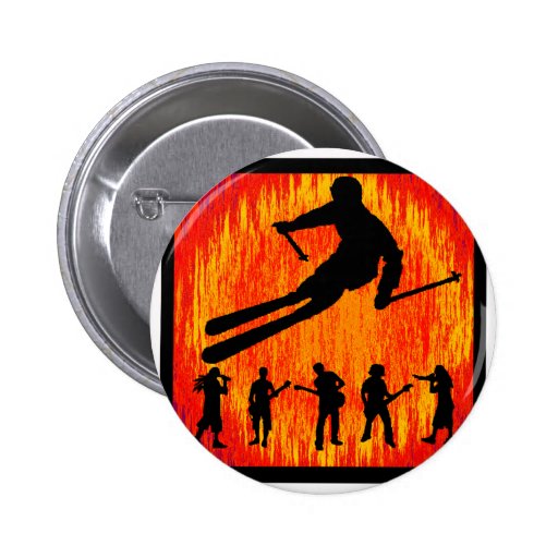 SKIENT SON TEMPS BADGE AVEC ÉPINGLE
