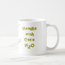 Skieur de l'eau - bleu mug à café