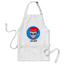 Skieur étranger tabliers
