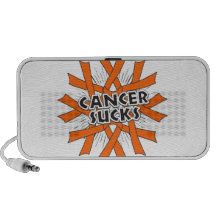 Skin Cancer Sucks Orange Ribbons Speaker