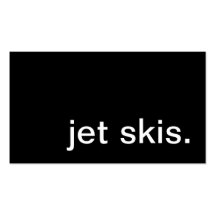 skis de jet cartes de visite professionnelles