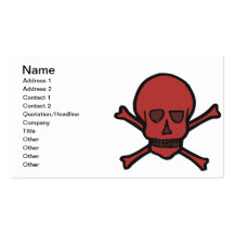 Skull & Crossbones 2 Business Card Templates