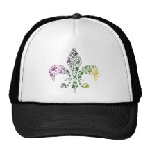 Skull Fleur De Lis Casquettes