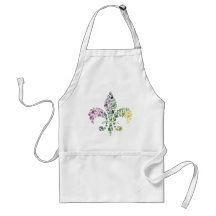 Skull Fleur De Lis Tablier