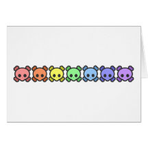 Skullies de l'arc-en-ciel carte