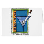 Skulltini Martini Carte De Vœux
