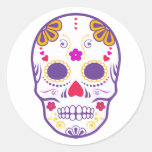 skullz de sucre : 1 autocollants ronds