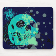 skullz. vers le haut de avec des bulles tapis de souris