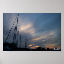 Sky&Sailboats Posters