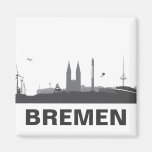 Skyline de Brême réfrigérateur aimant