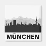 Skyline de Munich réfrigérateur aimant