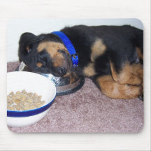sleepyhead rottweiler. tapis de souris
