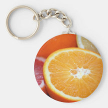 SLICED CITRUS FRUITS ORANGES COLORFUL HEALTHY FOOD KEYCHAINS
