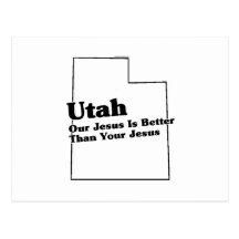 Slogan d'état de l'Utah Carte Postale
