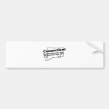 Slogan d'état du Connecticut Adhésif Pour Voiture