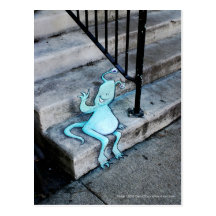 sluggo stoop-se reposant cartes postales