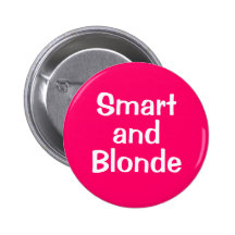 Smart et blonde pin's avec agrafe