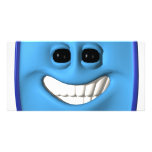 smiley carré de bleu photocartes