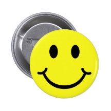 Smiley classique badge