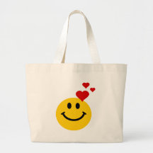 Smiley dans l'amour sac