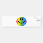 Smiley d'arc-en-ciel adhésif pour voiture